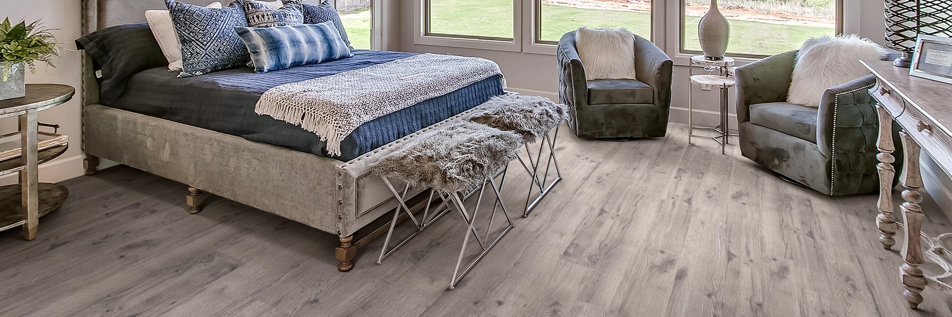 Sunny Bedroom With A hardwood floor from Grand Design Floors in Maple Grove, MN