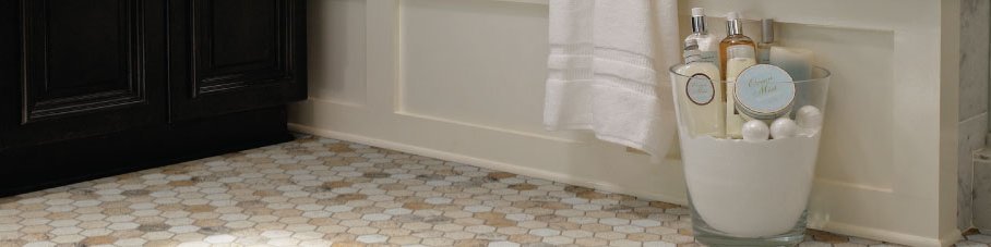 Tiled Bathroom Floor installation by Grand Design Floors in Maple Grove, MN