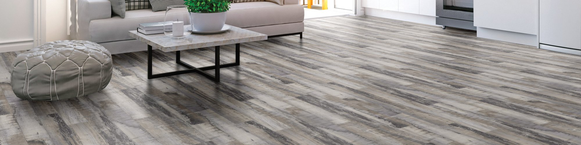 Couch on Vinyl Flooring provided by Grand Design Floors in Maple Grove, MN